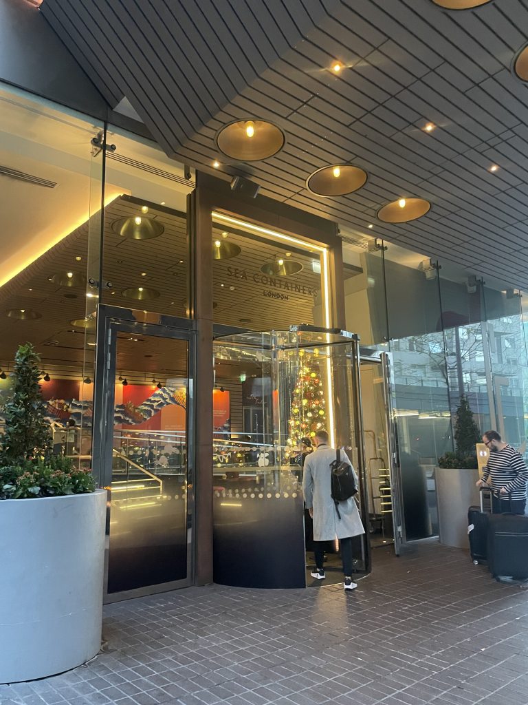 Front door of Sea Containers London