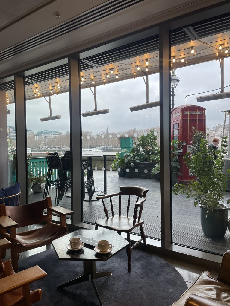 Views making Sea Containers London as one of the best hotels on the South Bank