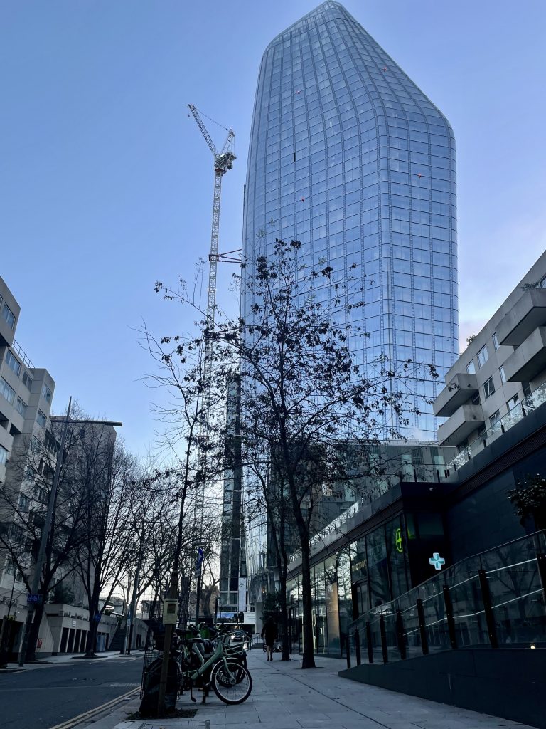 Walkie Talkie building outside Sea Containers London