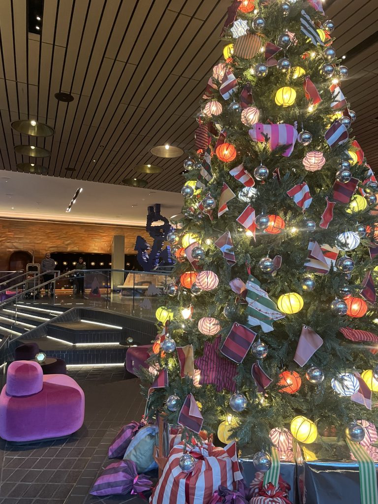 Seating Area and Christmas Tree at Sea Containers London