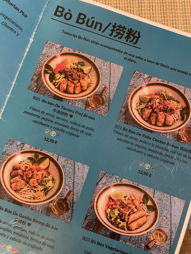 Bo Bun Menu - Pho Mi Restaurant Review Valencia
